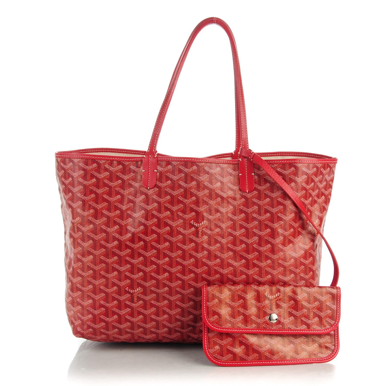 Goyard Goyardine Saint Louis PM Red 143176 – FASHIONPHILE