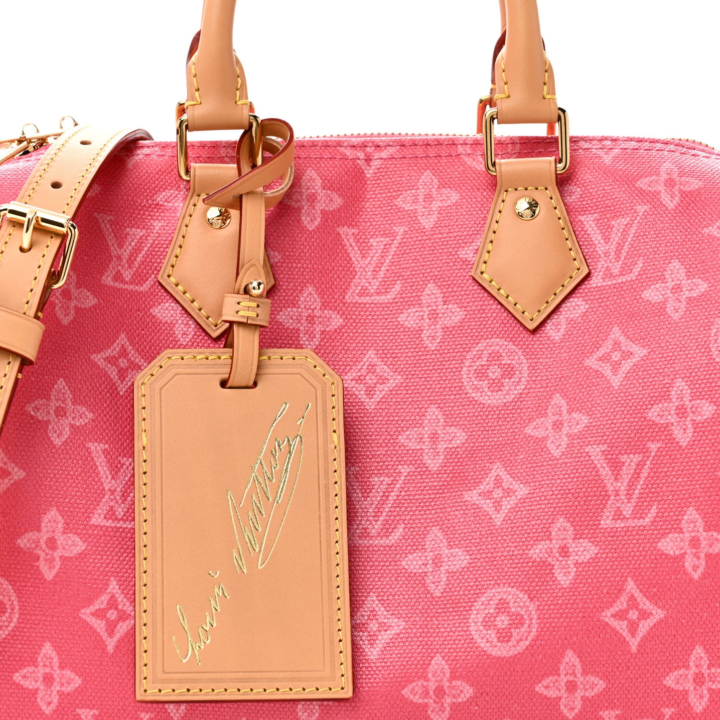 Monogram Origine Speedy Bandouliere 25 Rose Ruban