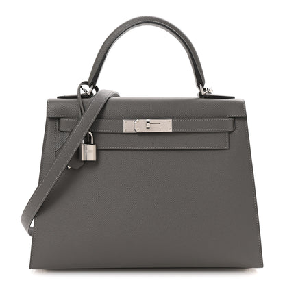 Hermes Epsom Kelly Sellier 28 Gris Misty 1 of 11