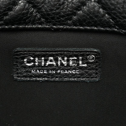 Chanel Grained Calfskin Quilted XXL Travel Flap Bag Black 6 of 12