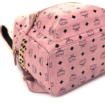 MCM Visetos Small Side Stud Stark Backpack Soft Pink 7 of 12