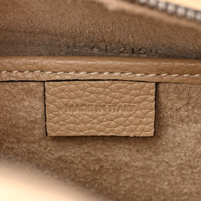 Celine Drummed Calfskin Nano Luggage Dune 7 of 11