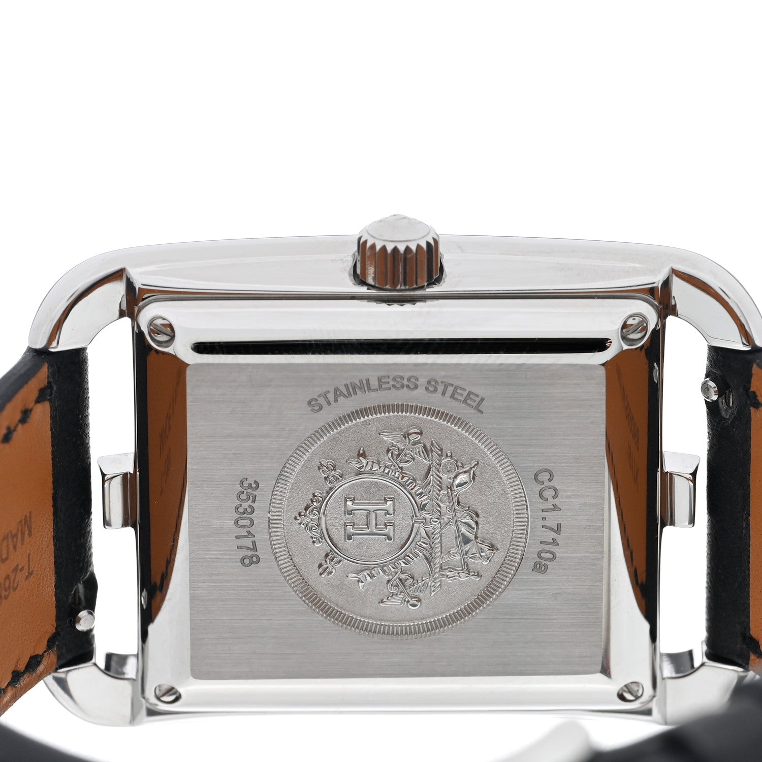 Hermes Stainless Steel Barenia 29mm Cape Cod Automatic Watch Noir 4 of 6