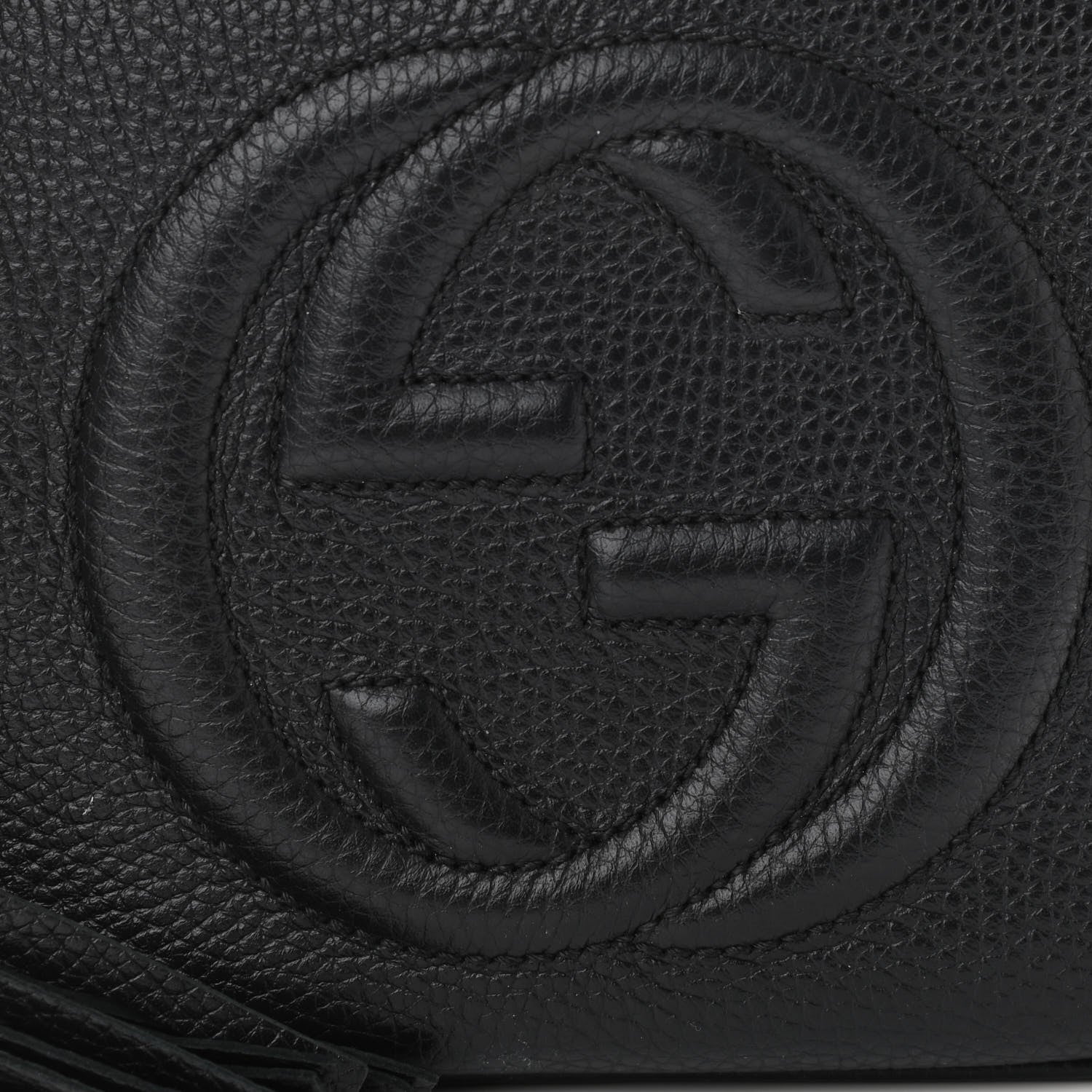 Gucci Pebbled Calfskin Small Soho Disco Bag Black 8 of 11