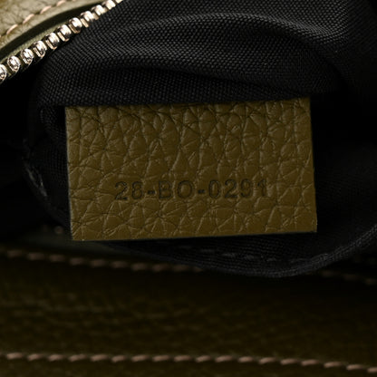 Christian Dior Grained Calfskin Mini Soft Saddle Bag Olive 7 of 11