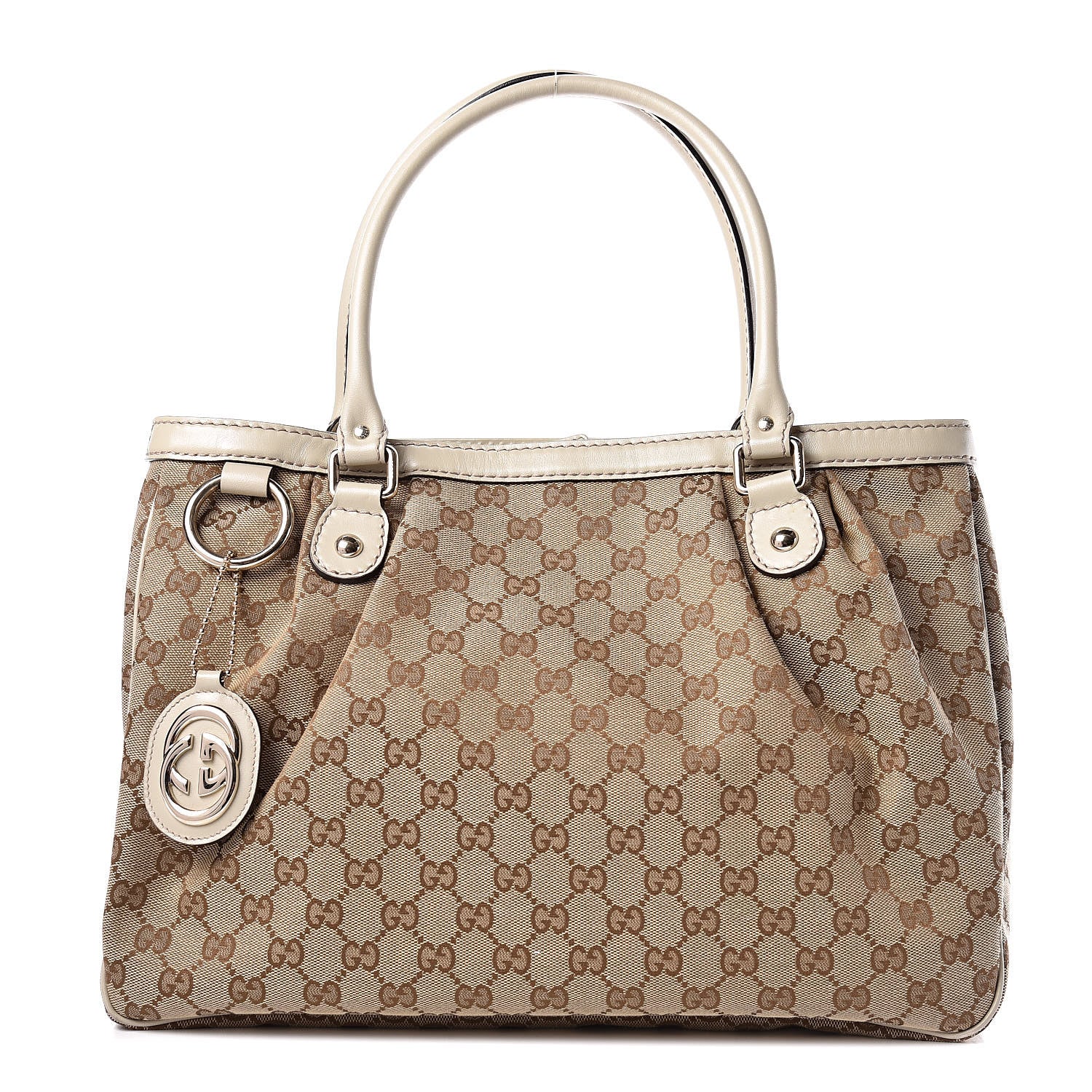 Gucci Monogram Medium Sukey Top Handle Tote Off White 1 of 11