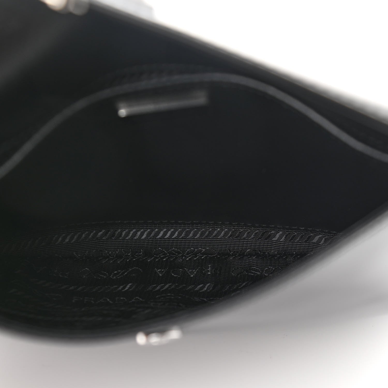 Prada Spazzolato Cleo Flap Shoulder Bag Black 4 of 9