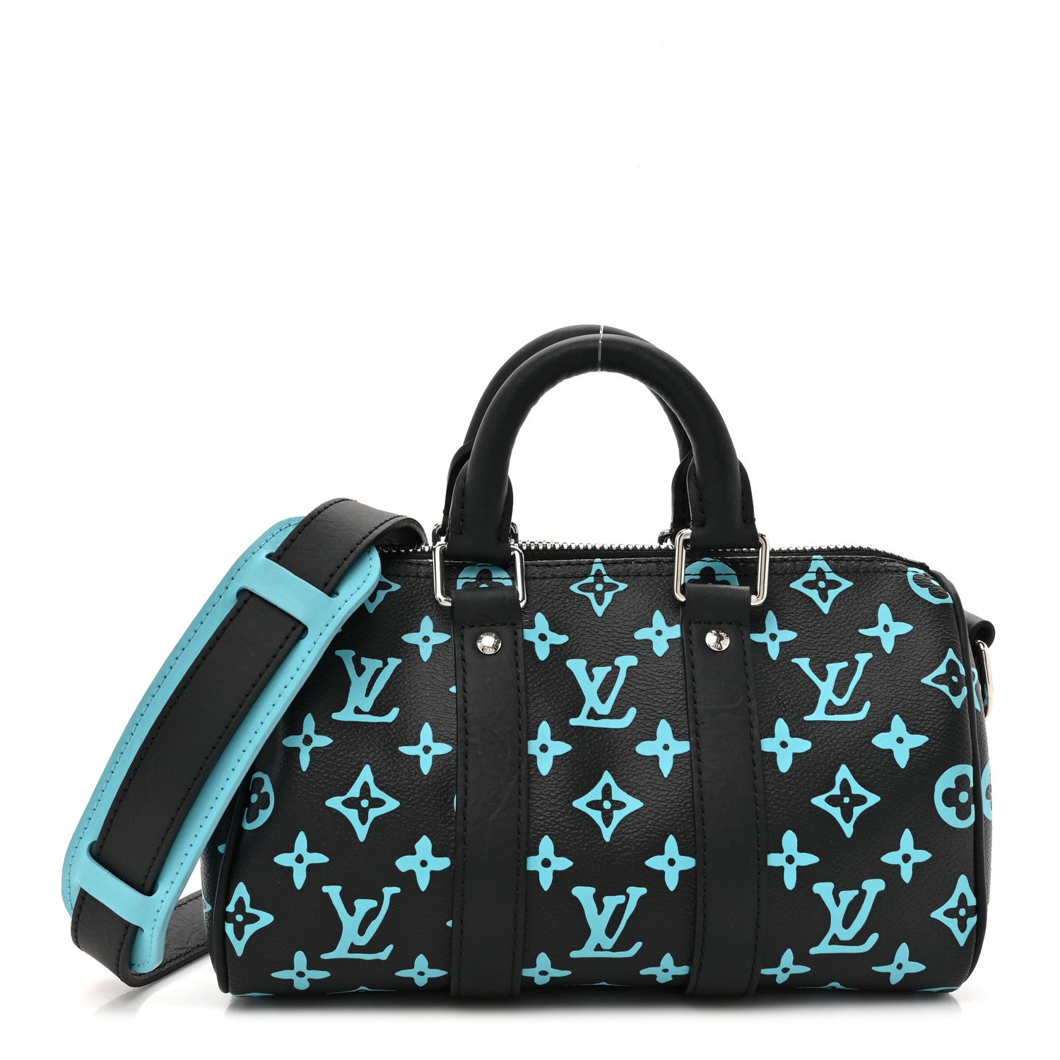Louis Vuitton Monogram Playground Keepall Bandouliere 25 Black 1 of 10