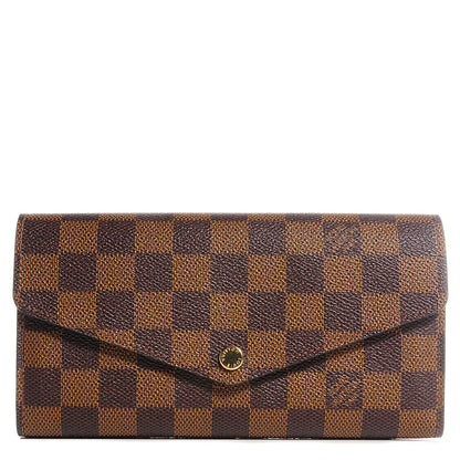 Louis Vuitton Damier Ebene Sarah Wallet NM 1 of 8