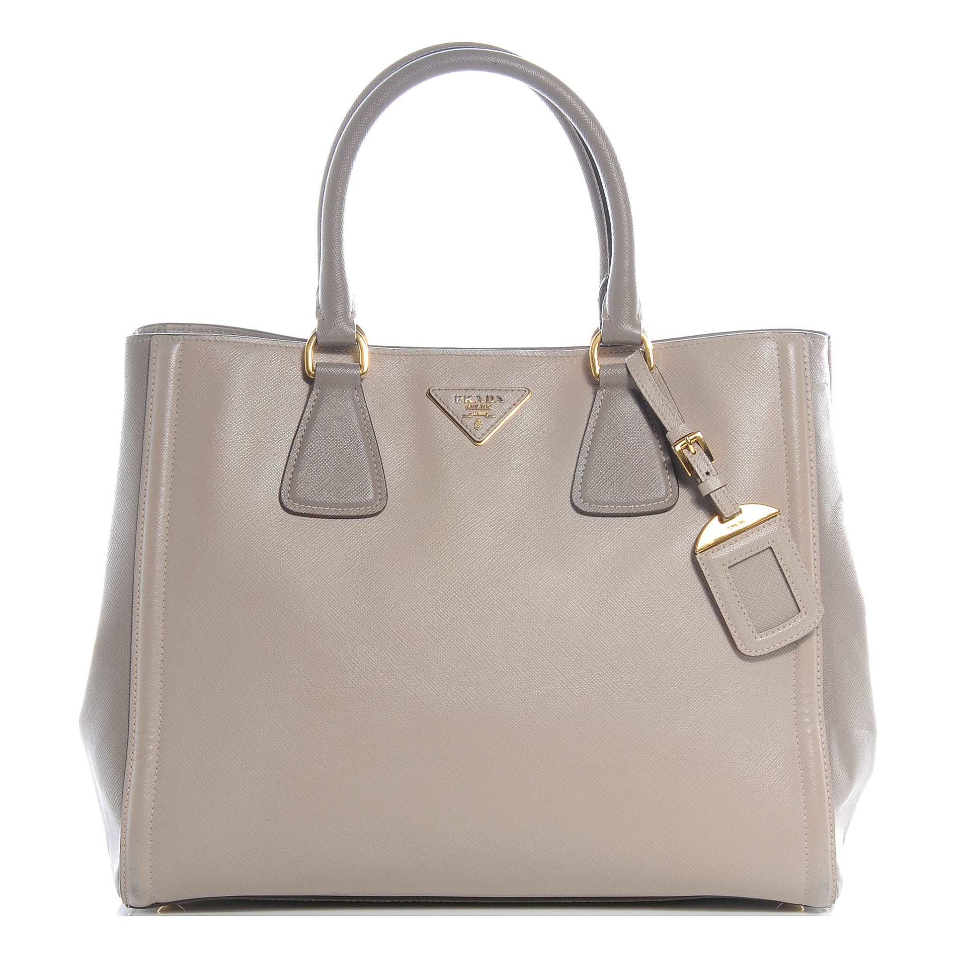 Prada Saffiano Lux Small Tote BN2438 Pomice Argilla 1 of 11