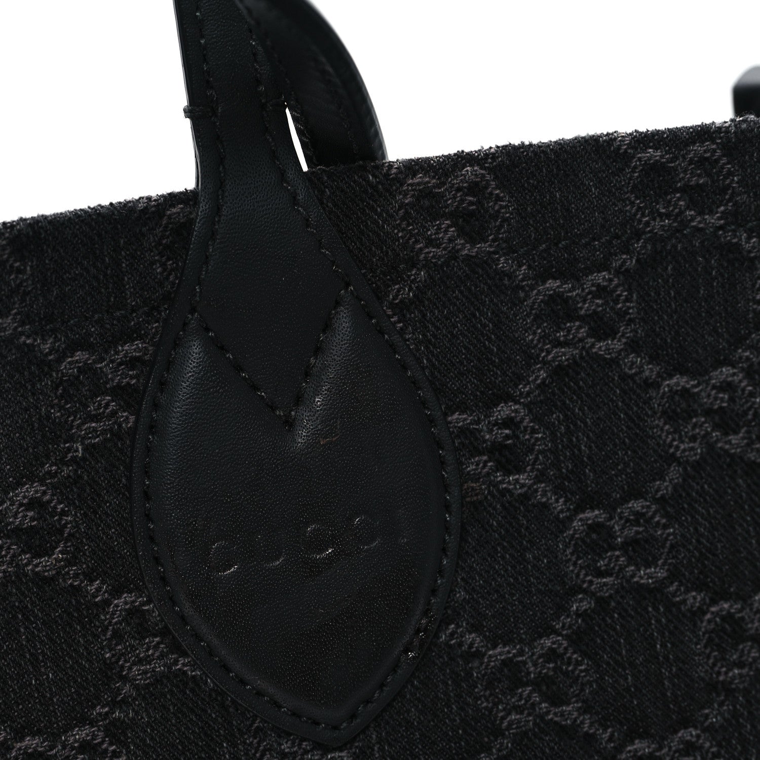 Gucci Denim Ophidia GG Monogram Large Tote Black Grey 13 of 13
