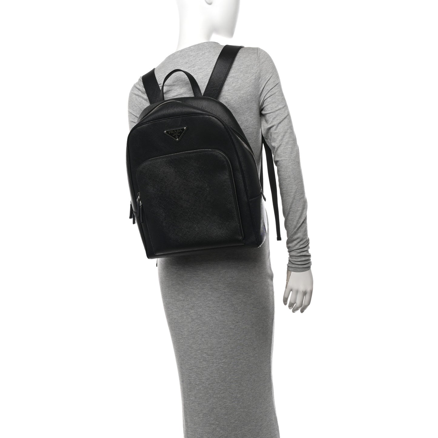 Saffiano Backpack Black