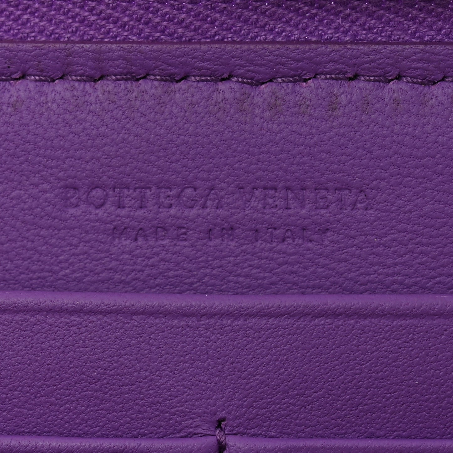 Nappa Intrecciato Zip Around Wallet Byzantine