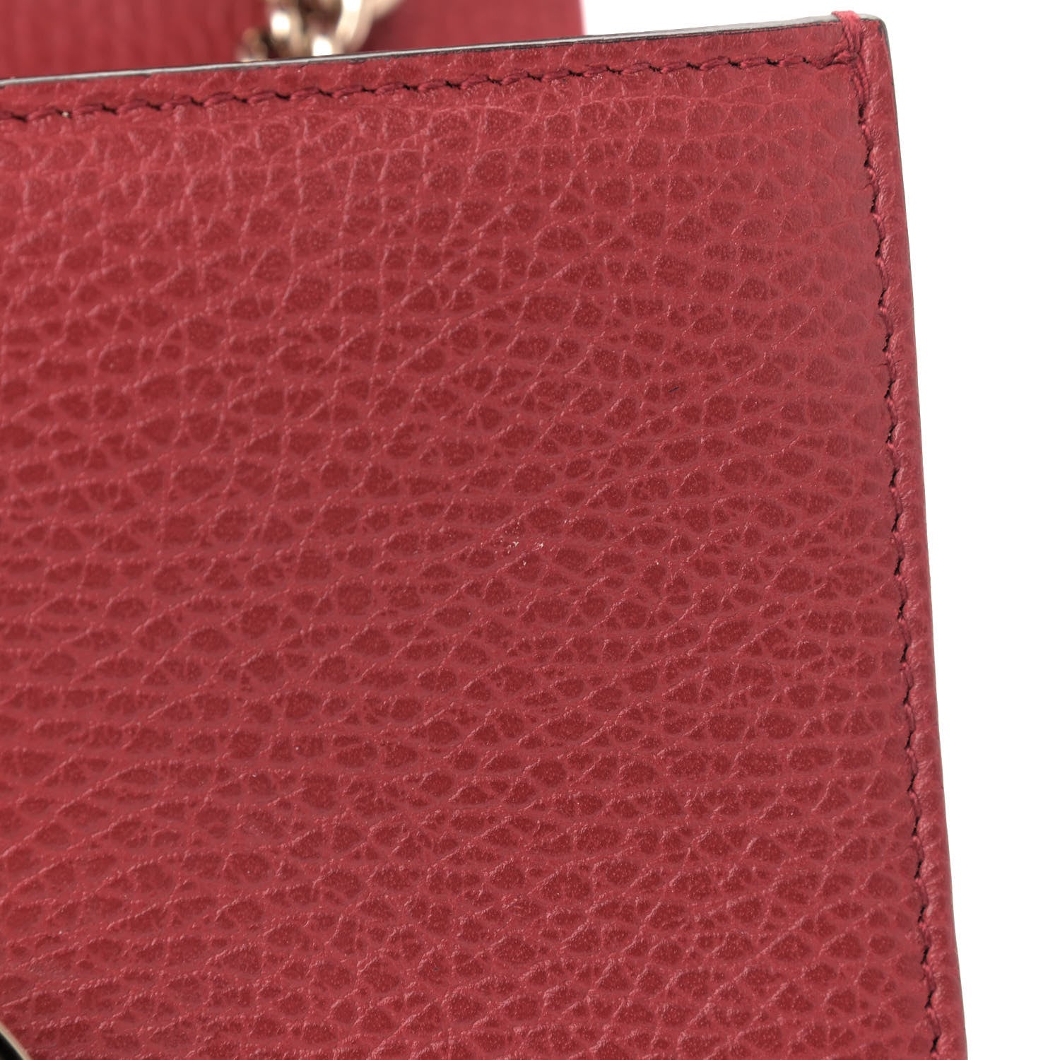 Gucci Dollar Calfskin Small Interlocking G Shoulder Bag Red 9 of 15