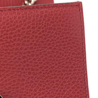 Gucci Dollar Calfskin Small Interlocking G Shoulder Bag Red 9 of 15