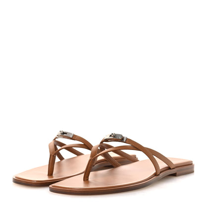 Hermes Calfskin Miss Sandals 39 Naturel 4 of 13