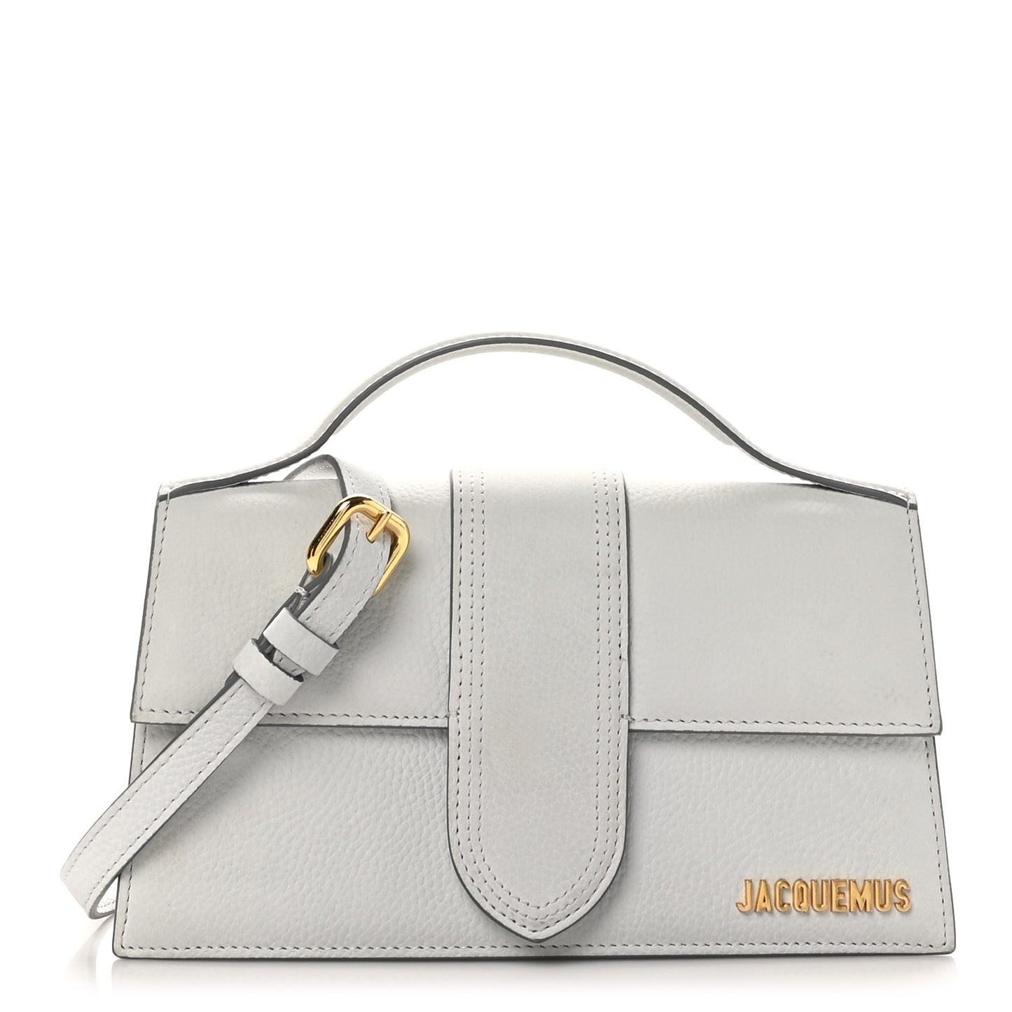 Grained Calfskin Le Grand Bambino Light Grey