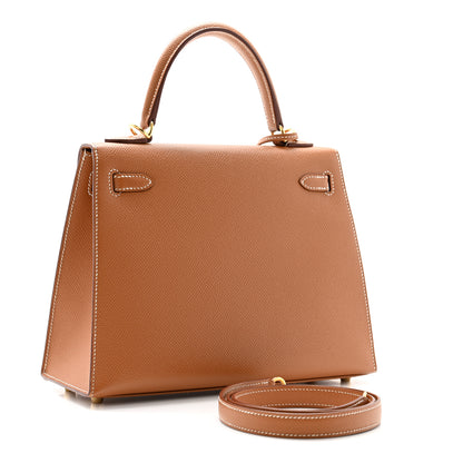 Hermes Epsom Kelly Sellier 25 Gold 3 of 13