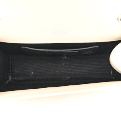 Saint Laurent Grain De Poudre Textured Mixed Matelasse Triquilt Small Monogram Satchel Crema Soft 5 of 12