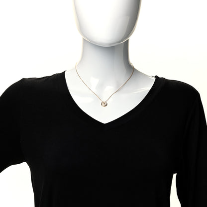 Cartier 18K Yellow Gold Diamond Mother of Pearl XS Amulette de Cartier Pendant Necklace 2 of 6
