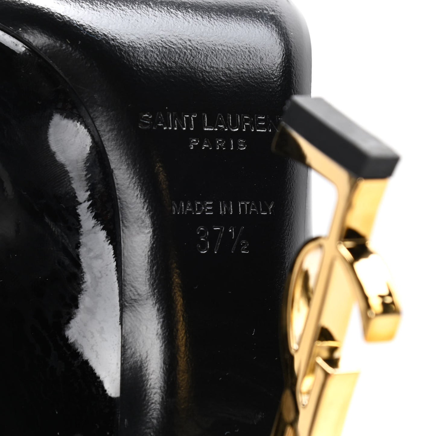 Patent Opyum 110 Pumps 37.5 Black Gold
