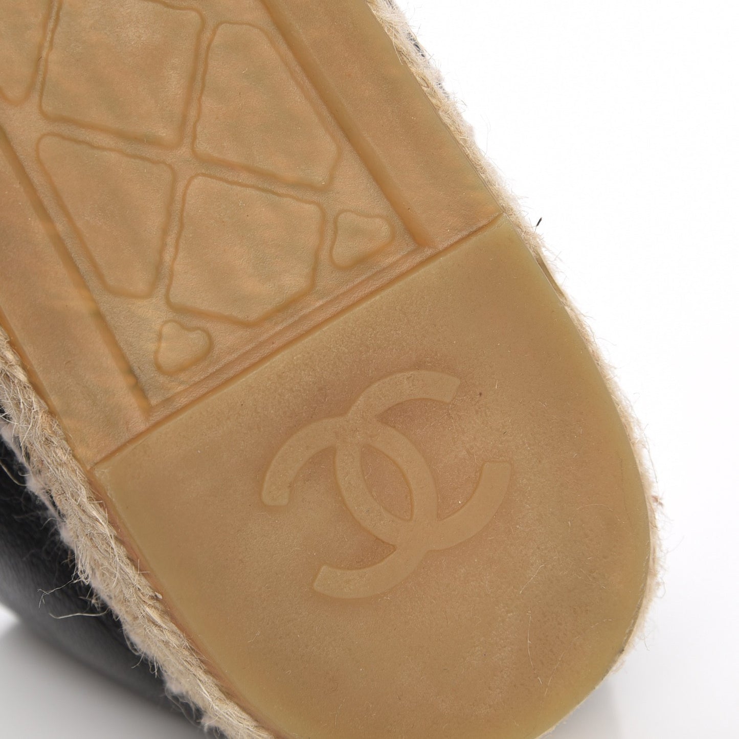 Lambskin CC Espadrilles 42 Black