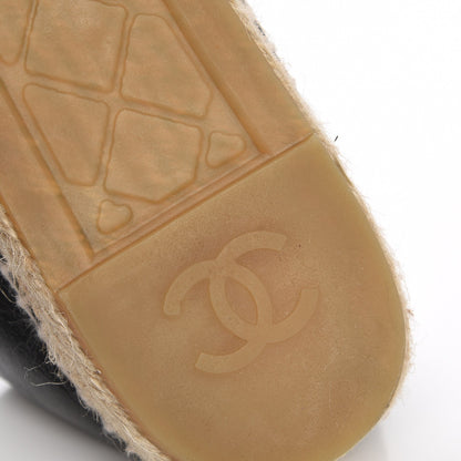 Chanel Lambskin CC Espadrilles 42 Black 11 of 13
