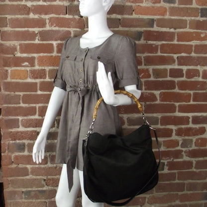 Gucci Nylon Bamboo Top Handle Tote 2 of 8