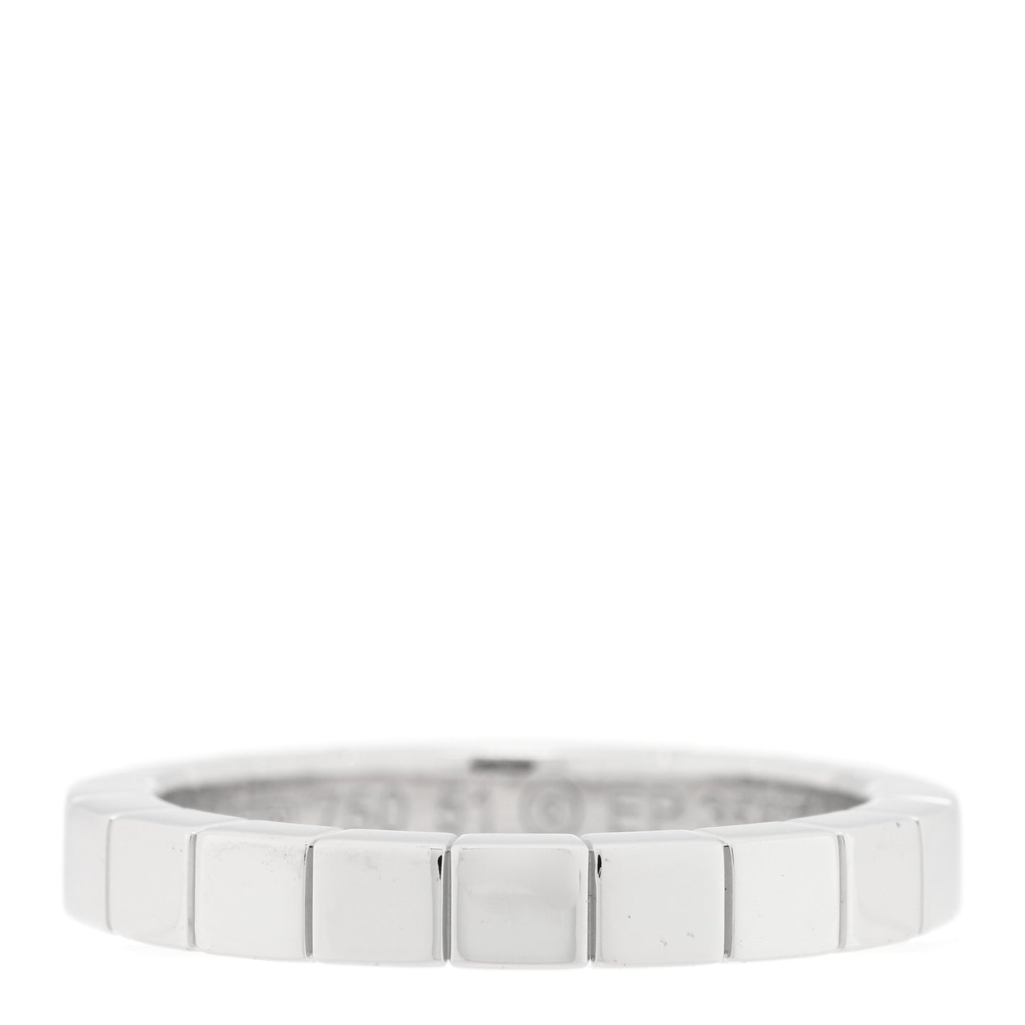 18K White Gold Lanieres Ring 51 5.75