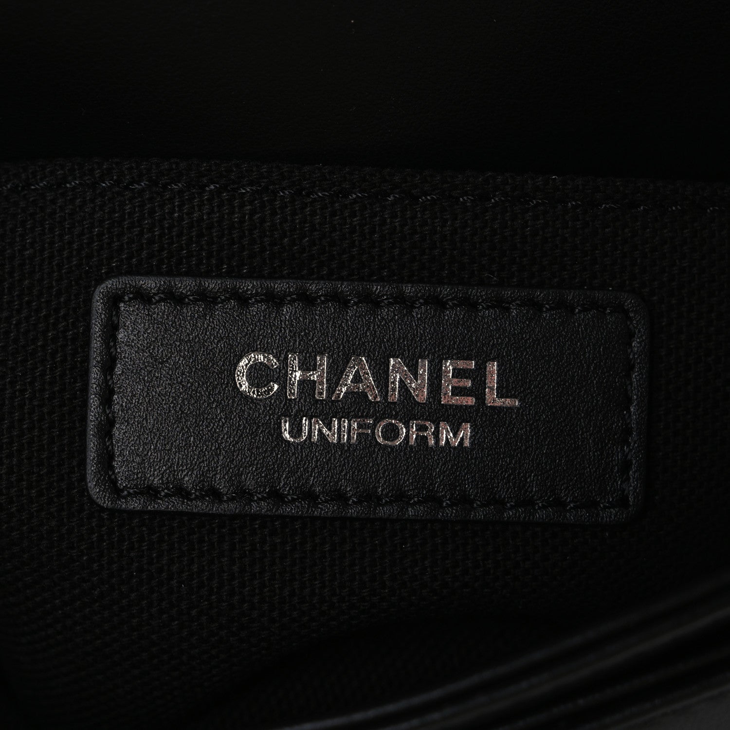 Chanel Calfskin Quilted CC Uniform Flap Belt Bag Black 5 of 10