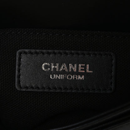Chanel Calfskin Quilted CC Uniform Flap Belt Bag Black 5 of 10