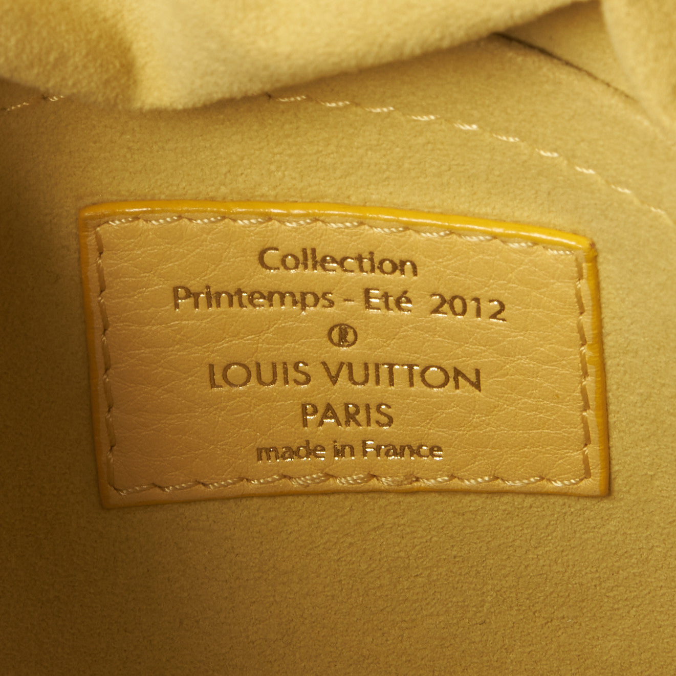 Louis Vuitton Monogram Denim Pochette Round Yellow 8 of 8