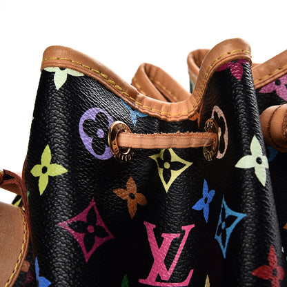 Louis Vuitton Monogram Multicolor Petit Noe Black 8 of 8