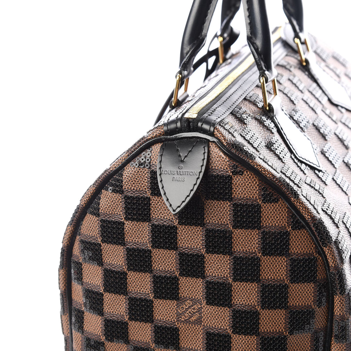 Damier Paillettes Speedy 30 Black