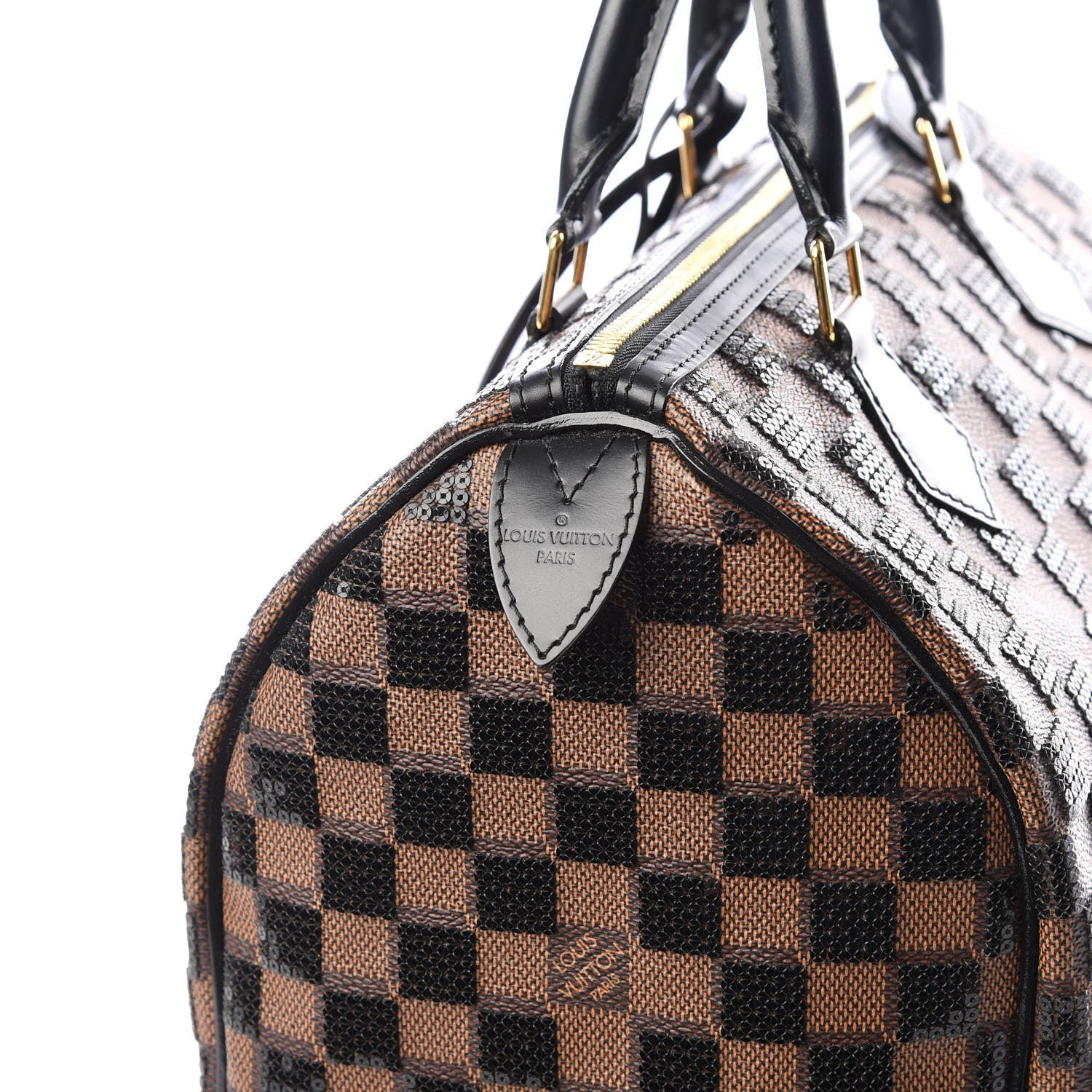 Louis Vuitton Damier Paillettes Speedy 30 Black 11 of 13