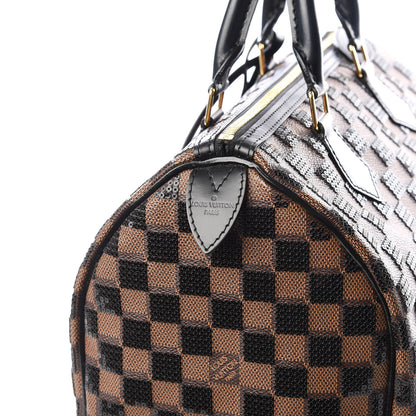Louis Vuitton Damier Paillettes Speedy 30 Black 11 of 13
