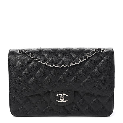 Chanel Caviar Quilted Jumbo Double Flap Black 1 of 9