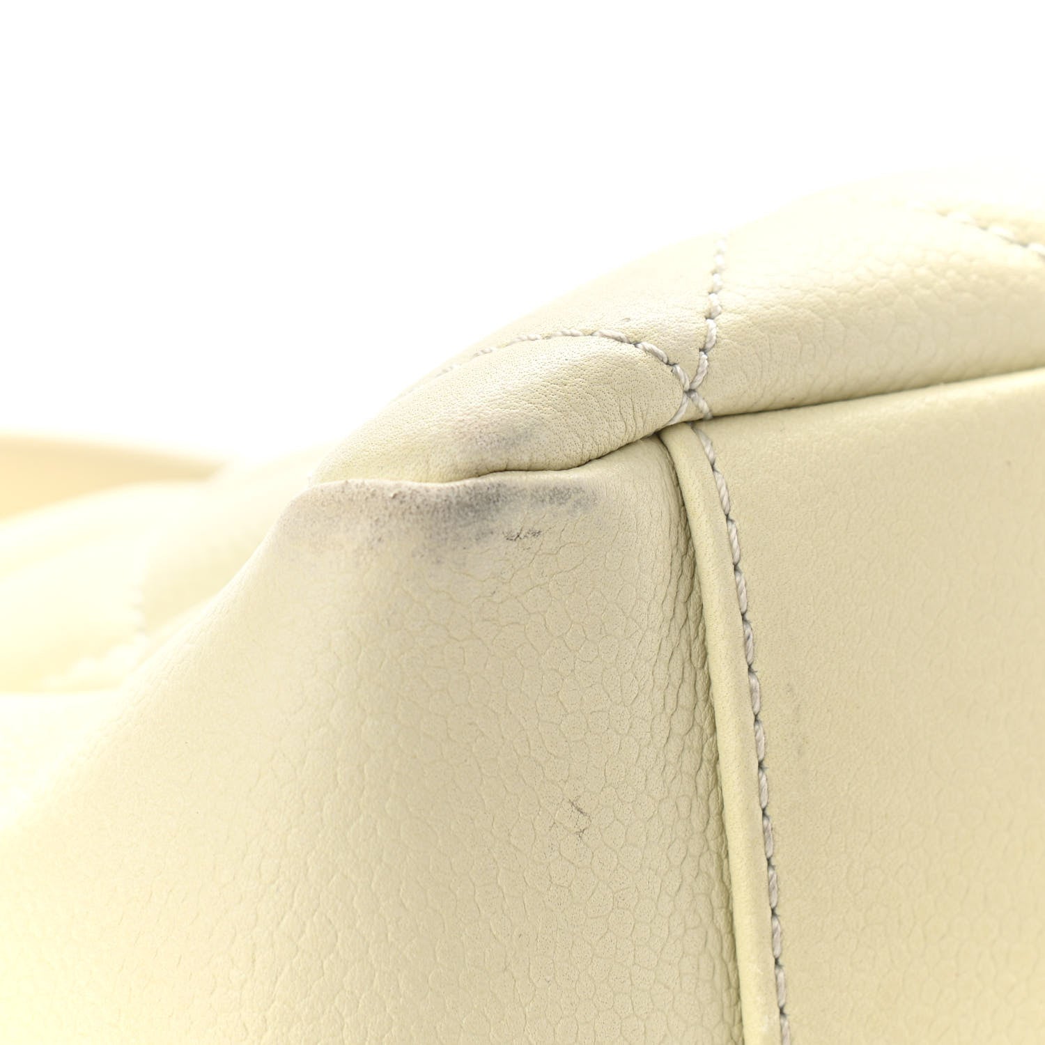 Chanel Caviar Quilted Grand Shopping Tote GST White 10 of 14