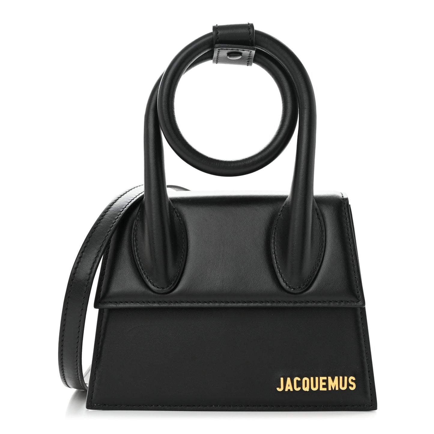 Smooth Calfskin Le Chiquito Noeud Black