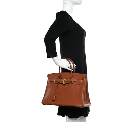 Hermes Buffle Skipper Birkin 35 Marron Glace 2 of 14