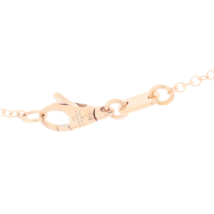 Gucci 18K Rose Gold Enamel Icon Blooms Twirl Pendant Necklace 4 of 5