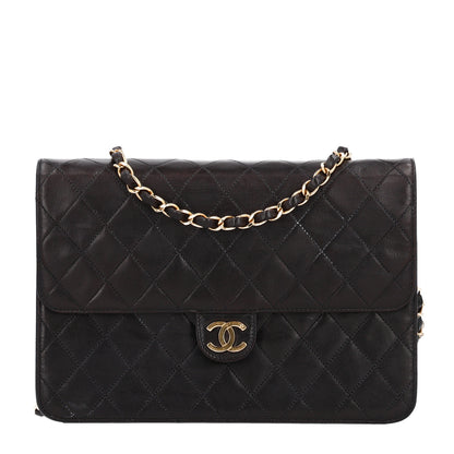 Chanel Lambskin Medium Double Flap Dark Brown 1 of 11