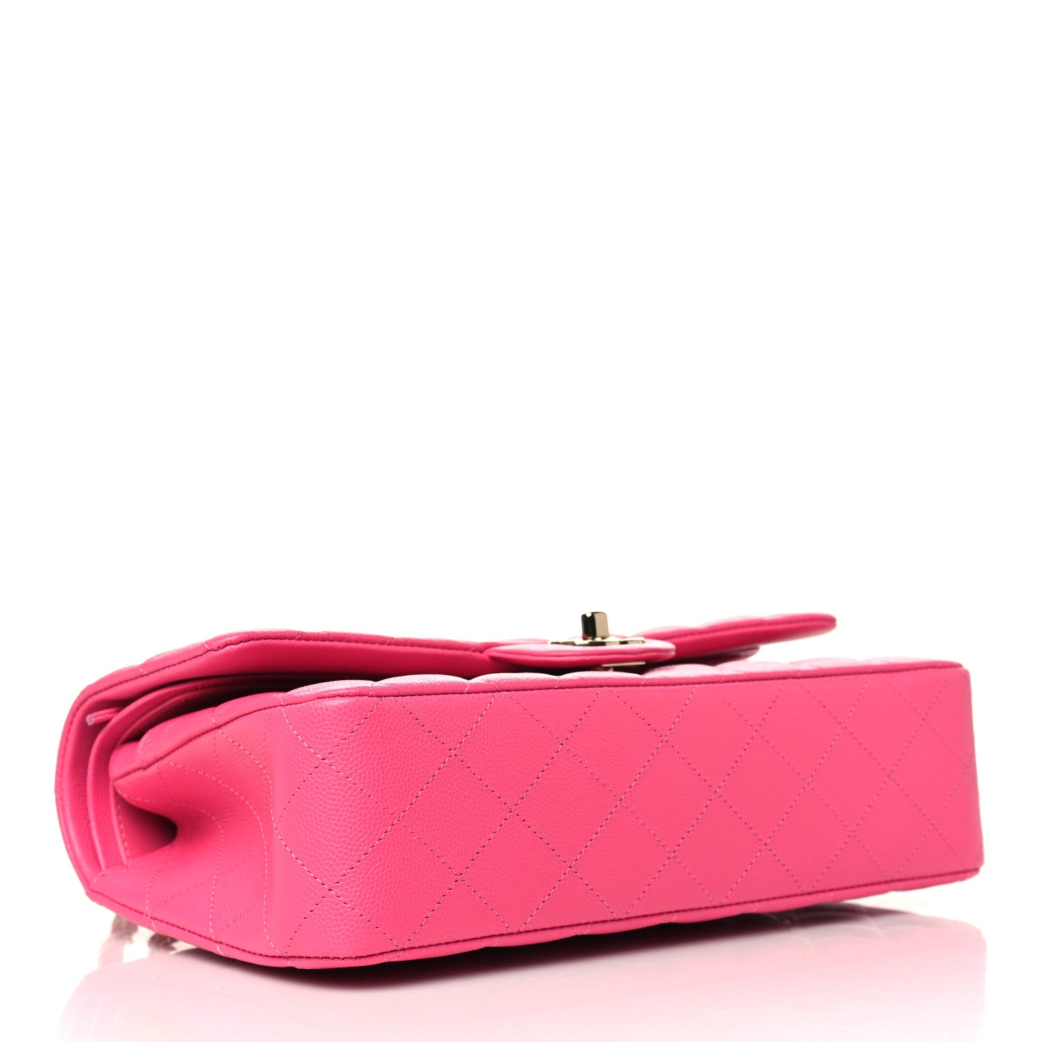 Chanel Caviar Quilted Medium Double Flap Pink 3 of 9