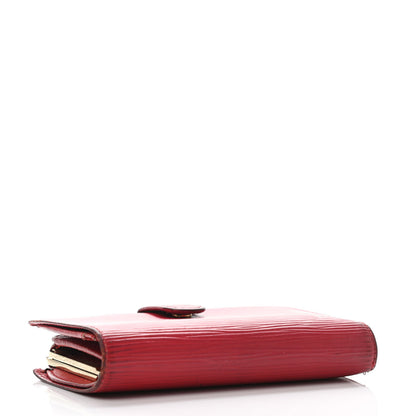 Louis Vuitton Epi French Purse Wallet Castillan Red 4 of 11