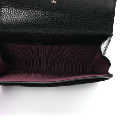Chanel Caviar Quilted Flap Card Holder Black 5 of 7