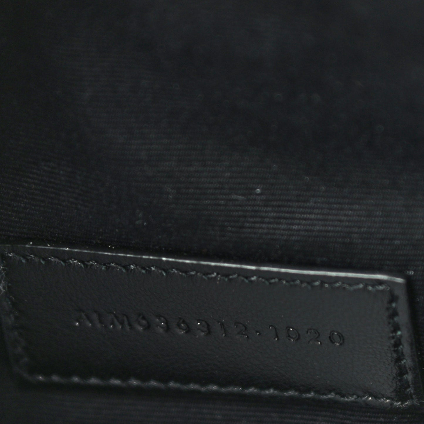 Grain De Poudre Chevron Monogram Bill Pouch Black