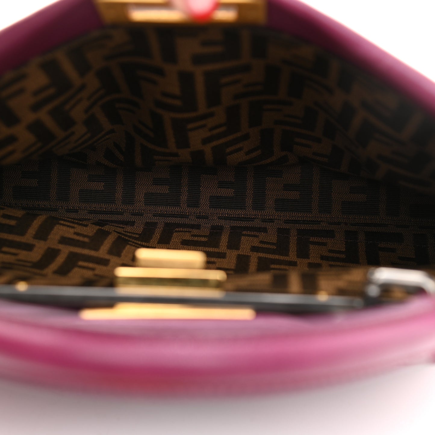 Goatskin Zucca Medium Peekaboo Iconic Satchel Ciclamino Tobacco Moro