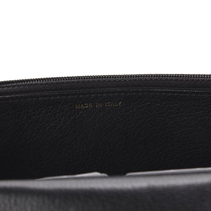 Chanel Patent Goatskin Quilted CC Eyelet Wallet On Chain WOC Black 8 of 9