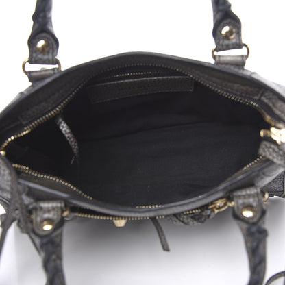 Balenciaga Grained Calfskin Classic Gold Hardware Mini City Ombre Grey Gradient 5 of 9