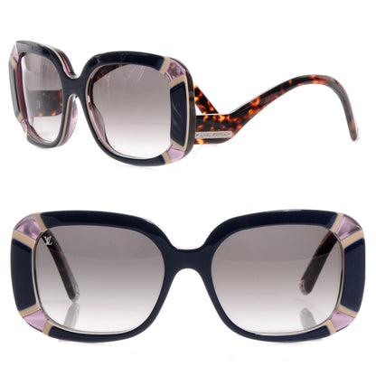Louis Vuitton Anemone Sunglasses Z0599W Navy Mauve 1 of 4